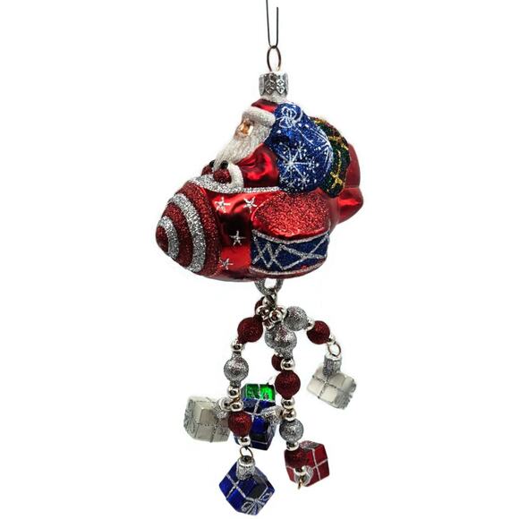 Patricia Breen Santa du Ciel Red Air Plane Travel Gifts Christmas Tree Ornament - Picture 9 of 15